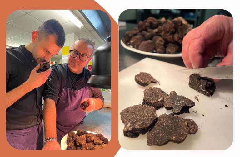 Menu truffes à l'Adress