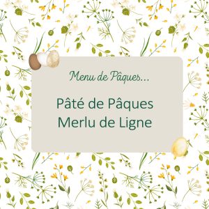 Le Menu de Pâques à emporter